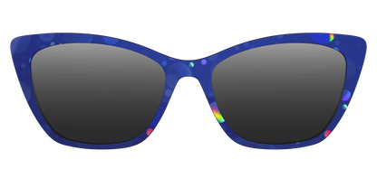 The Polarized Navy Holographic Bubbles Sun Top