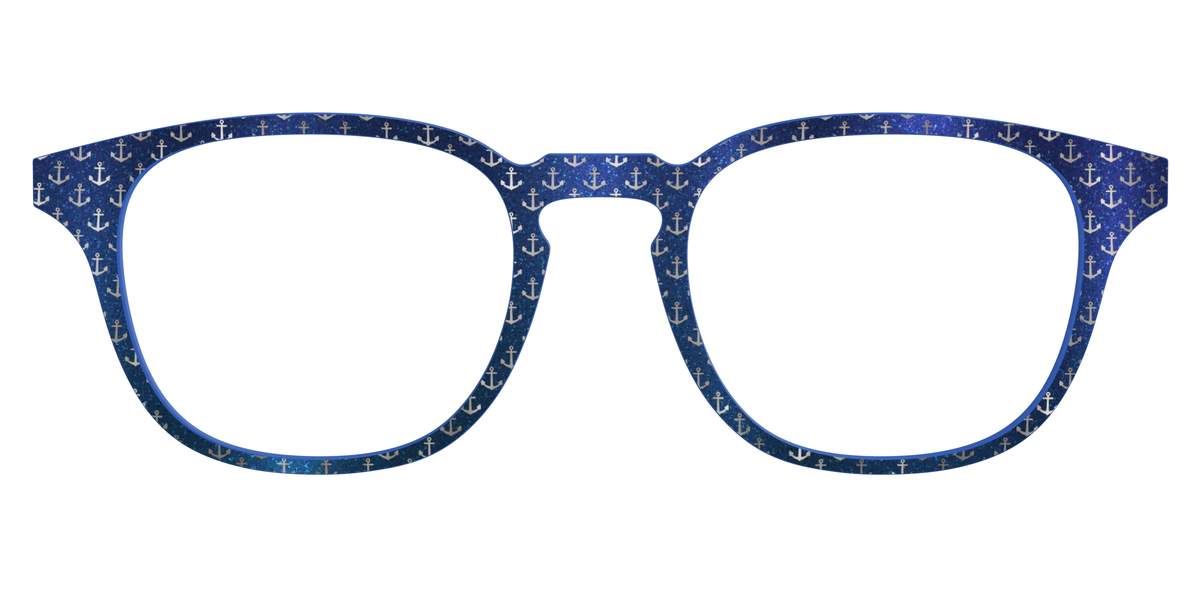 The Blue Shimmer with Silver Foil Anchors