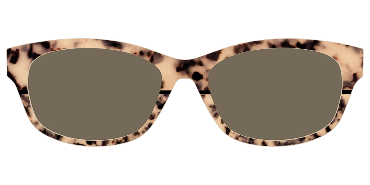 The Polarized Bisque Tortoise Split Sun Top