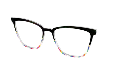 The Chic Pride Stripes Crystal with Gold Foil