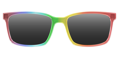 The Polarized Rainbow Gradient Sun Top