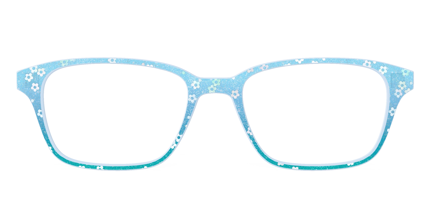 The Sky Blue Crystal with Daisy Glitter