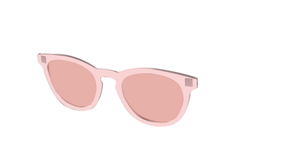 The Pink Crystal With Coral Pink Lens