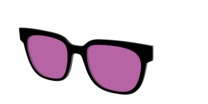 The Black with Violet Golf Lens