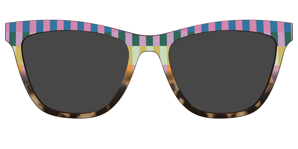 The Polarized Summer Stripes Tortoise Sun Top