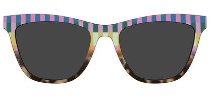 The Polarized Summer Stripes Tortoise Sun Top