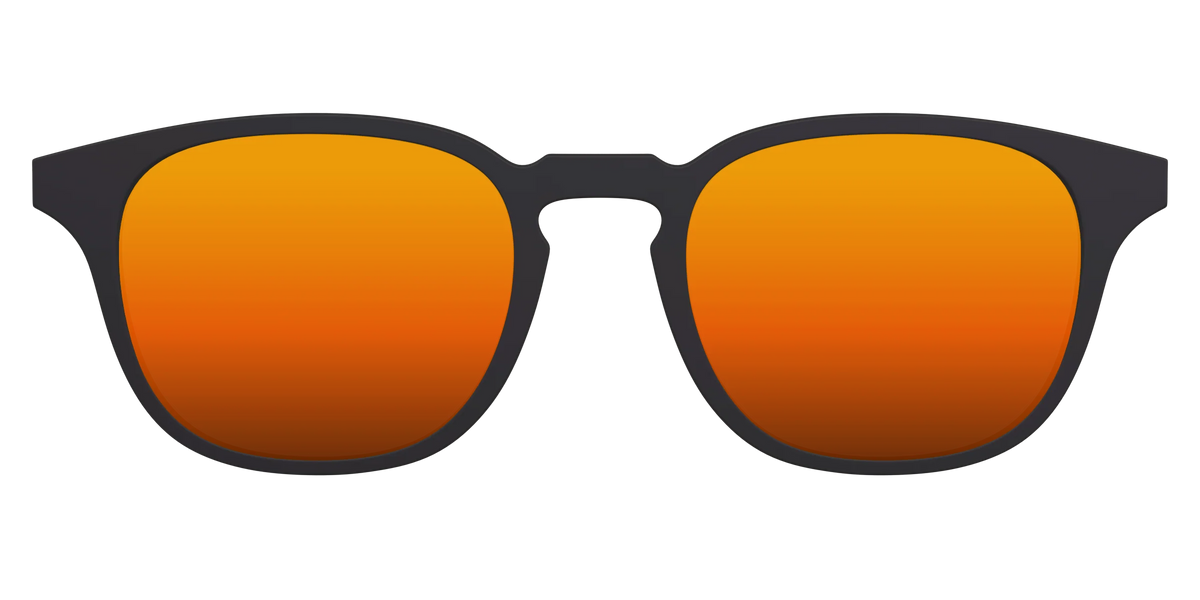 The Polarized Orange Reflective Sun Top