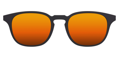 The Polarized Orange Reflective Sun Top