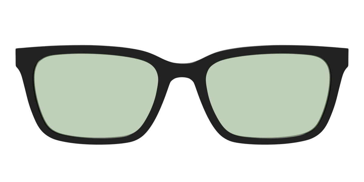 The Black With Sage Green Lens