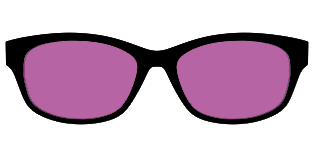 The Black with Violet Golf Lens