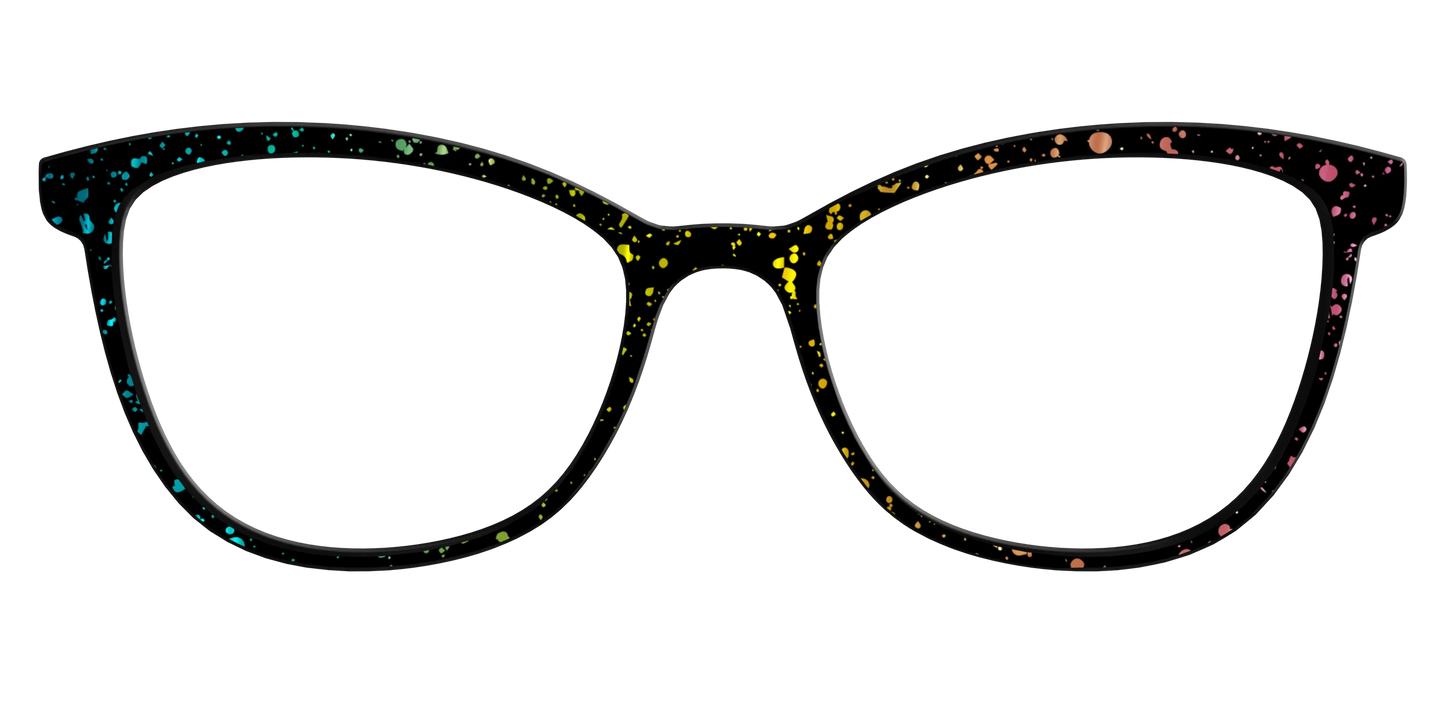 The Rainbow Foil Splatter