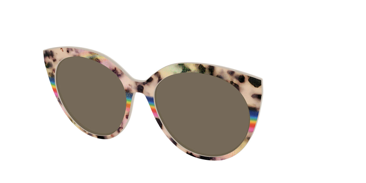 The Polarized Prism Split Tortoise Sun Top