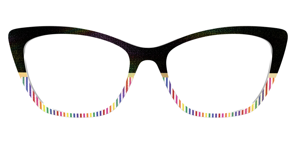 The Chic Pride Stripes Crystal with Gold Foil