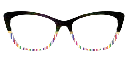 The Chic Pride Stripes Crystal with Gold Foil