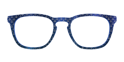 The Blue Shimmer with Silver Foil Anchors