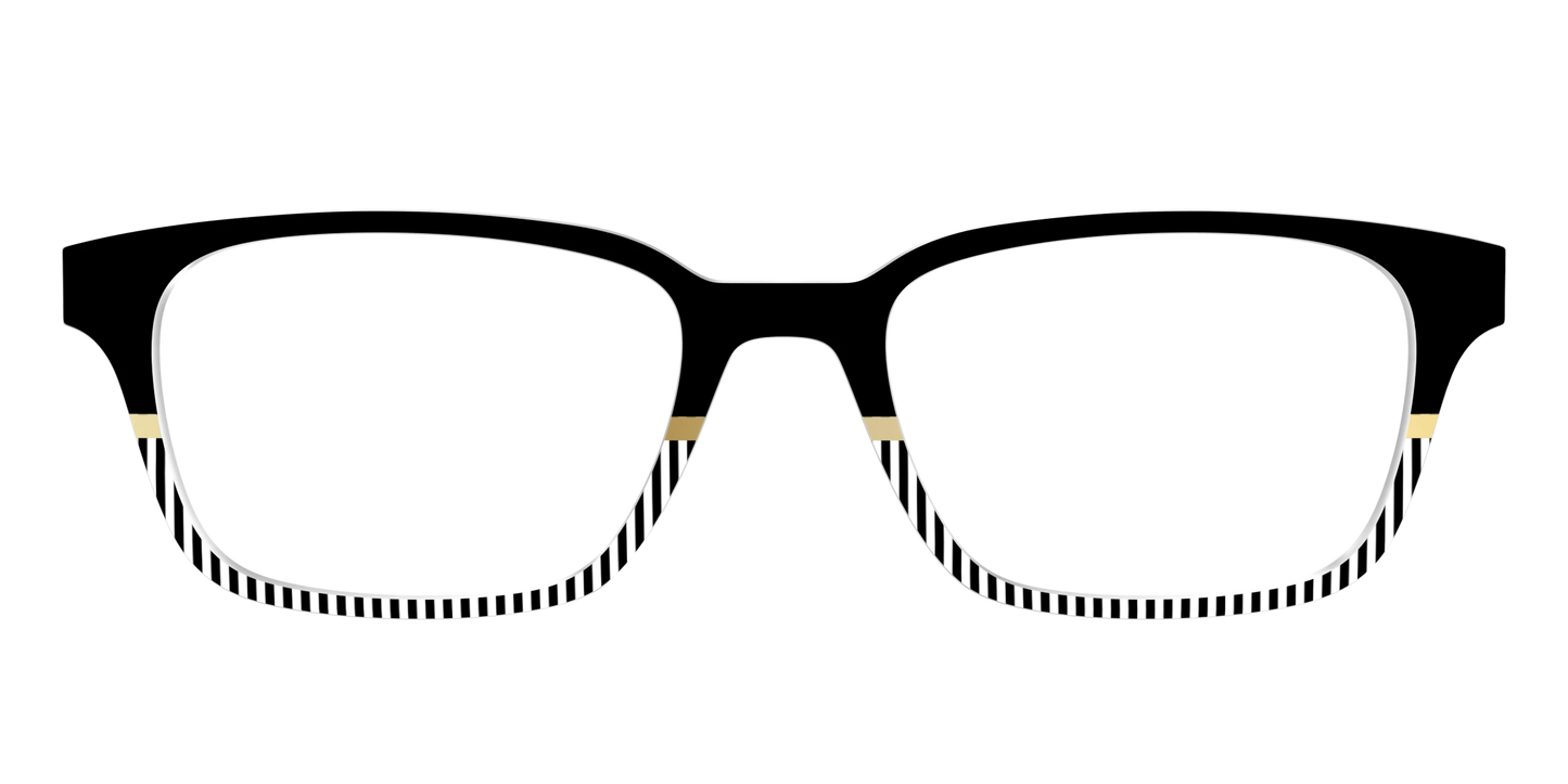 The Chic Stripes Crystal with Gold Foil