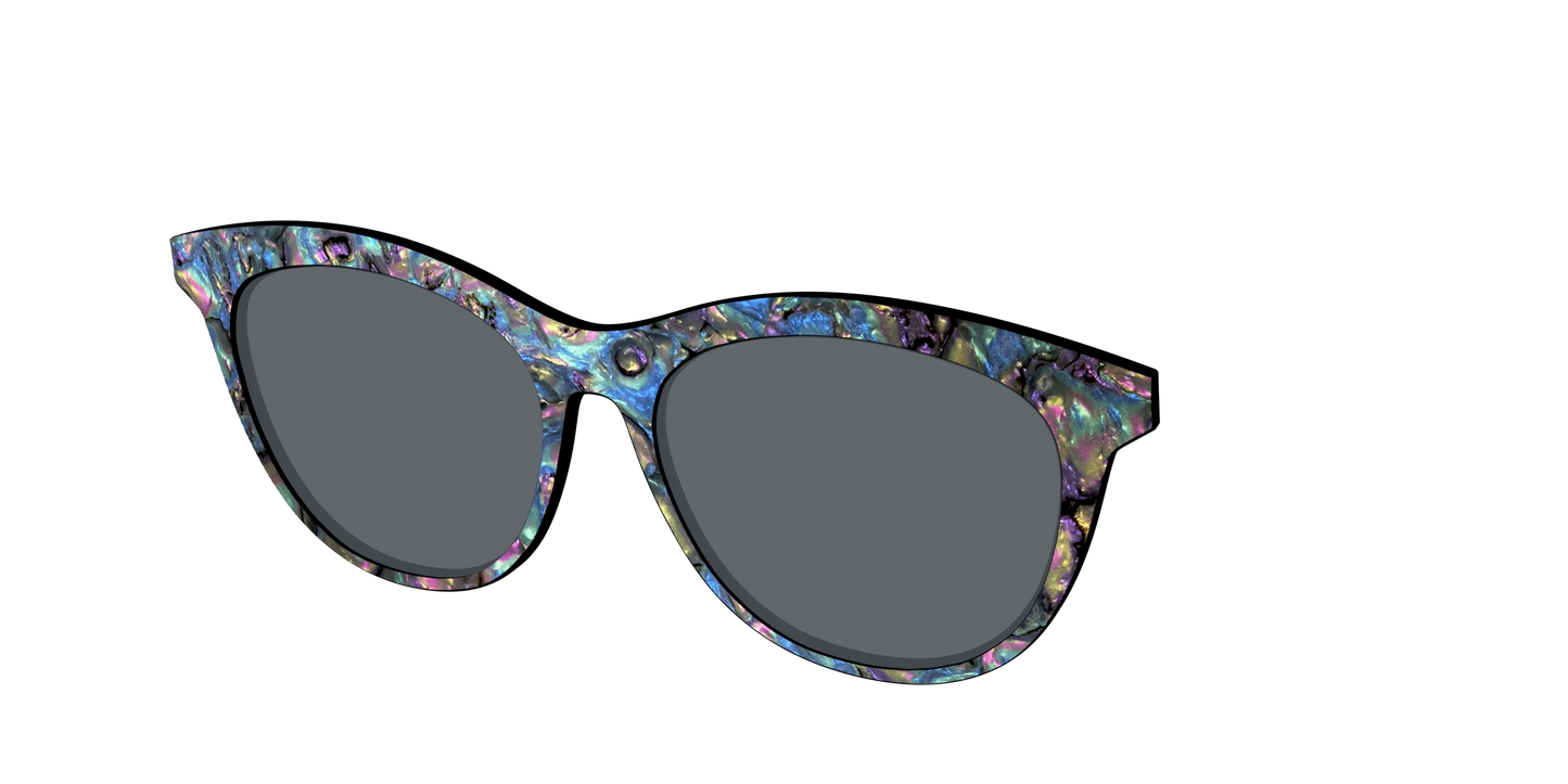 The Polarized Midnight Abalone Sun Top