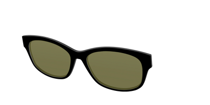 The Black with Green Racquet Sport Lens