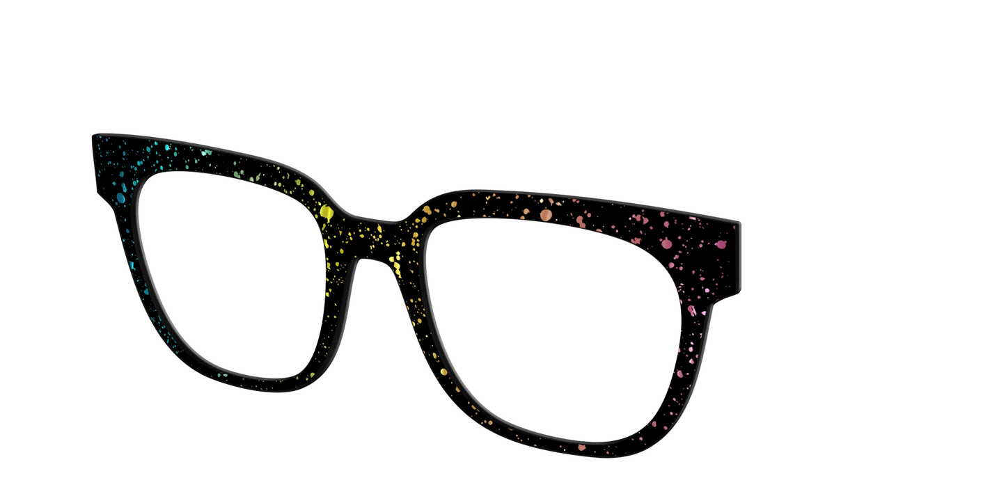 The Rainbow Foil Splatter