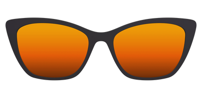 The Polarized Orange Reflective Sun Top
