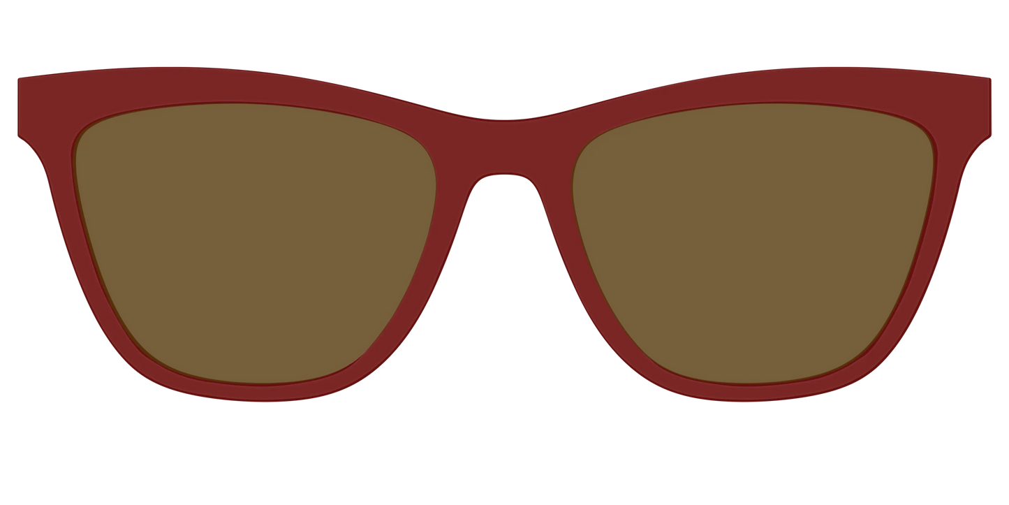 The Polarized Burgundy Sun Top