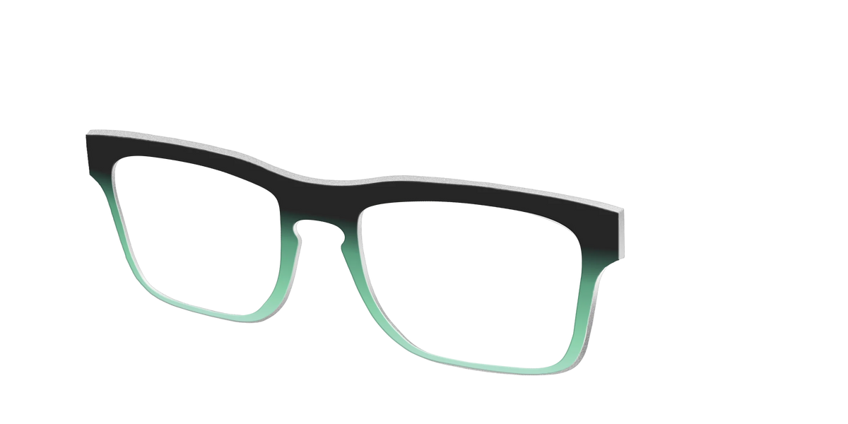 The Black to Spearmint Gradient