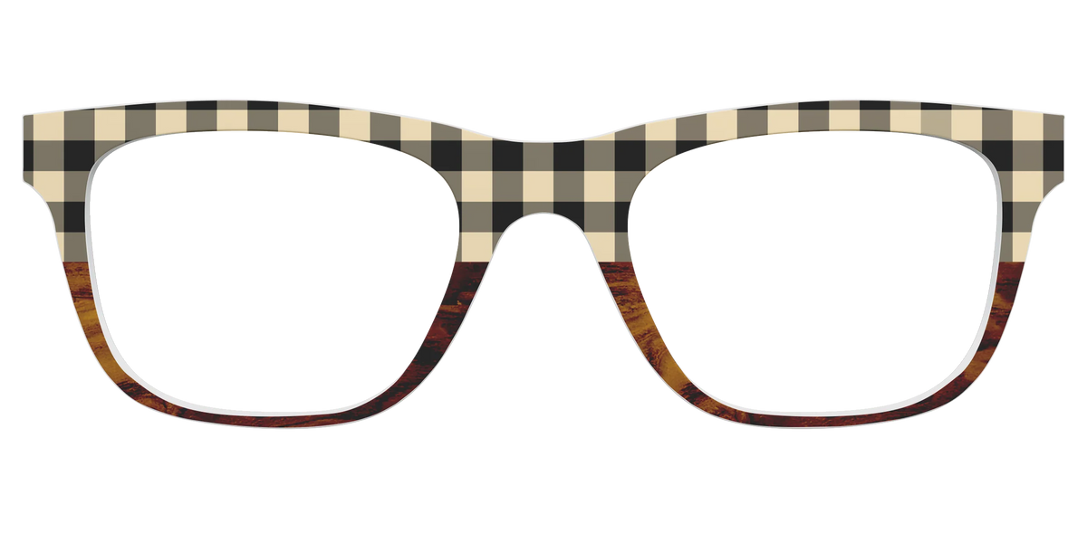 The Ivory Plaid Wood Split