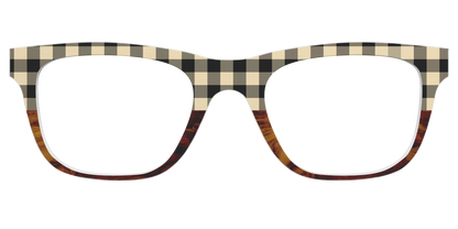 The Ivory Plaid Wood Split