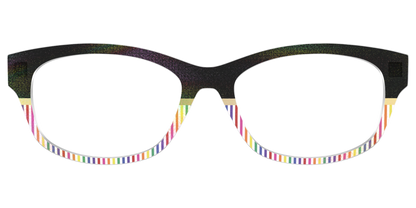 The Chic Pride Stripes Crystal with Gold Foil