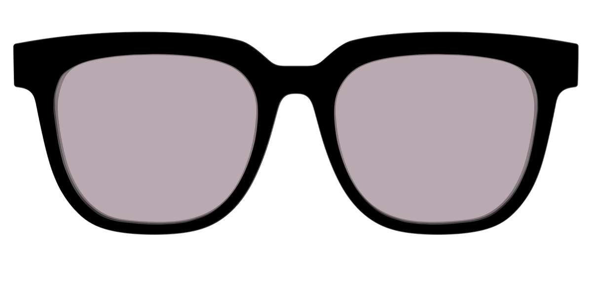 The Black with Gray Gaming Lens