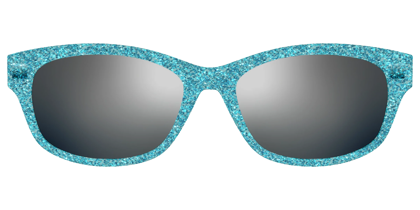 The Polarized Aquamarine Sparkle Sun Top