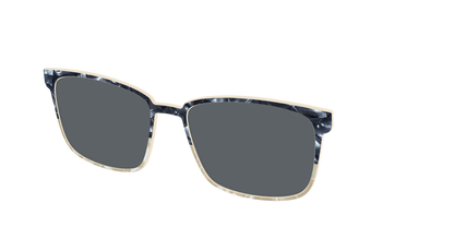 The Polarized Navy to Taupe Pearl Split Sun Top