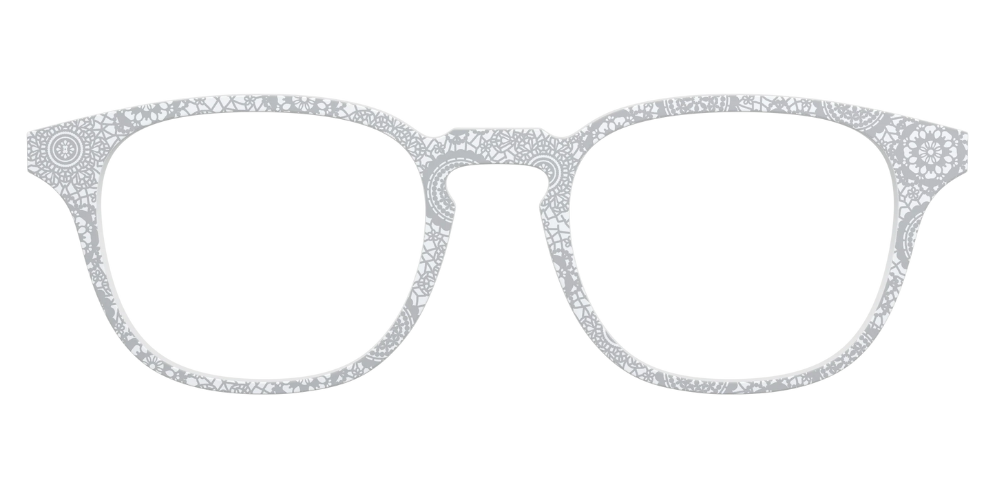The Pale Gray Medallion Lace