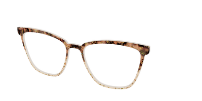 The Khaki Tortoise Crystal Split with Gold Flakes