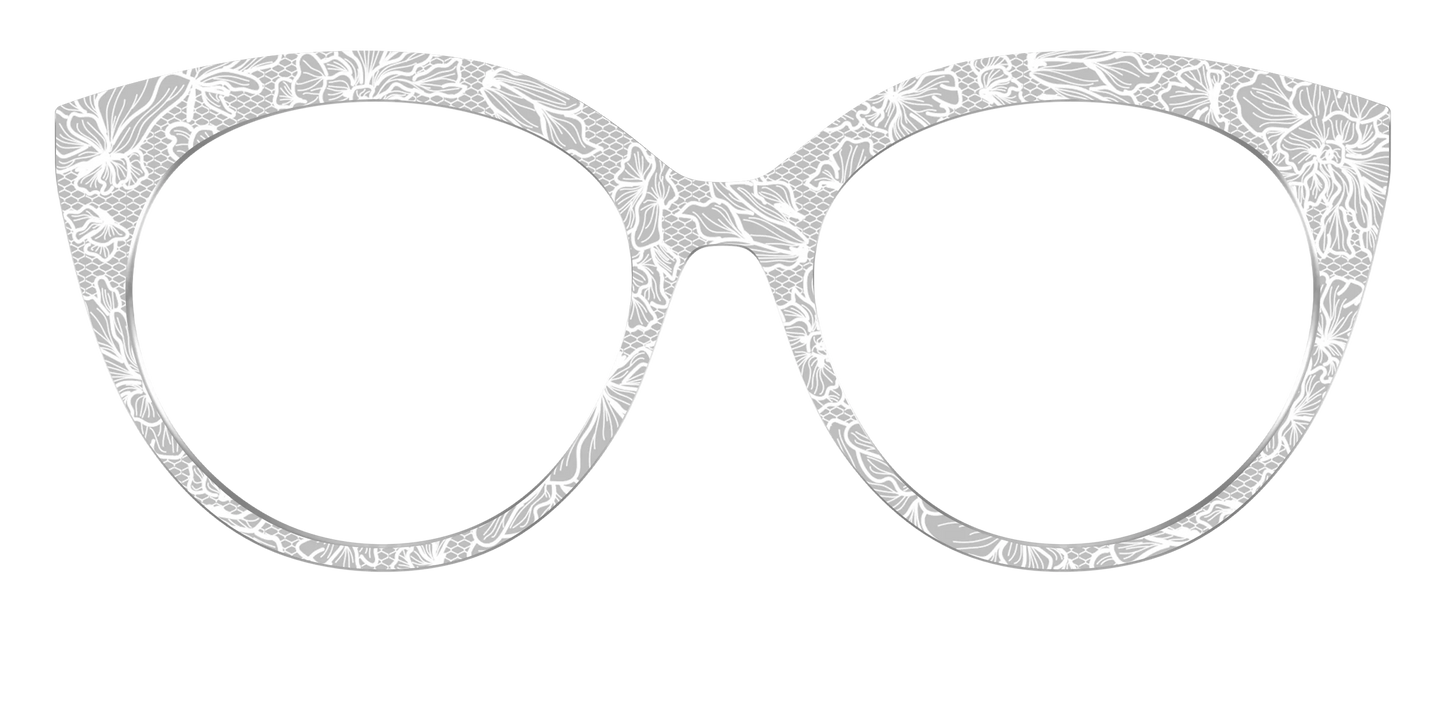 The Pale Gray Floral Lace