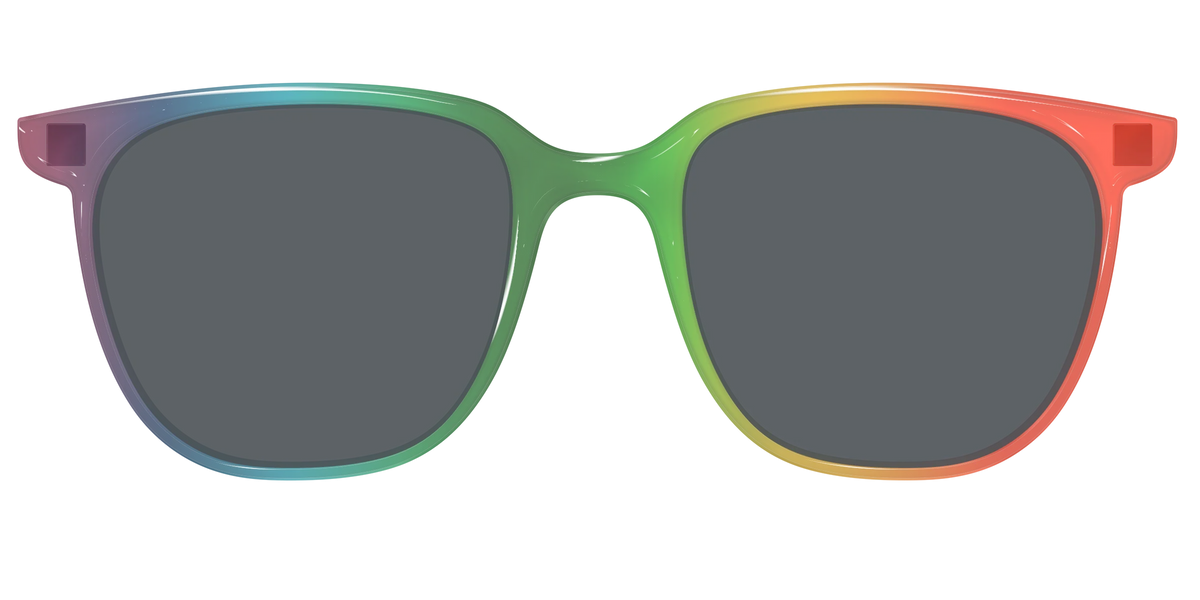 The Polarized Rainbow Gradient Sun Top