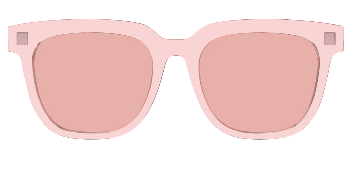 The Pink Crystal With Coral Pink Lens