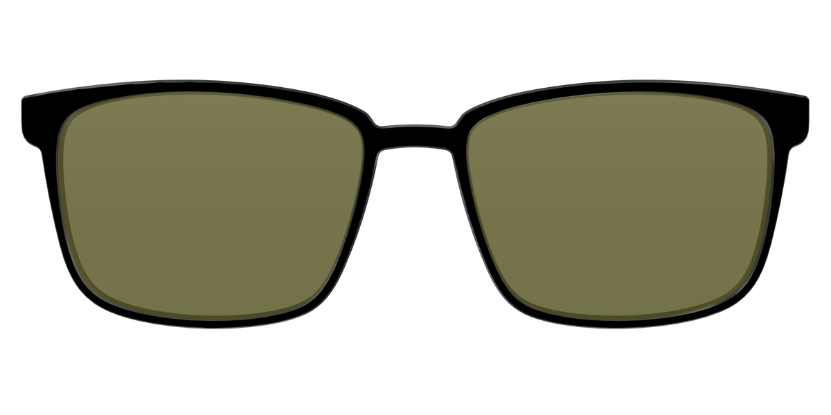 The Black with Green Racquet Sport Lens