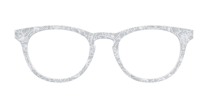 The Pale Gray Floral Lace