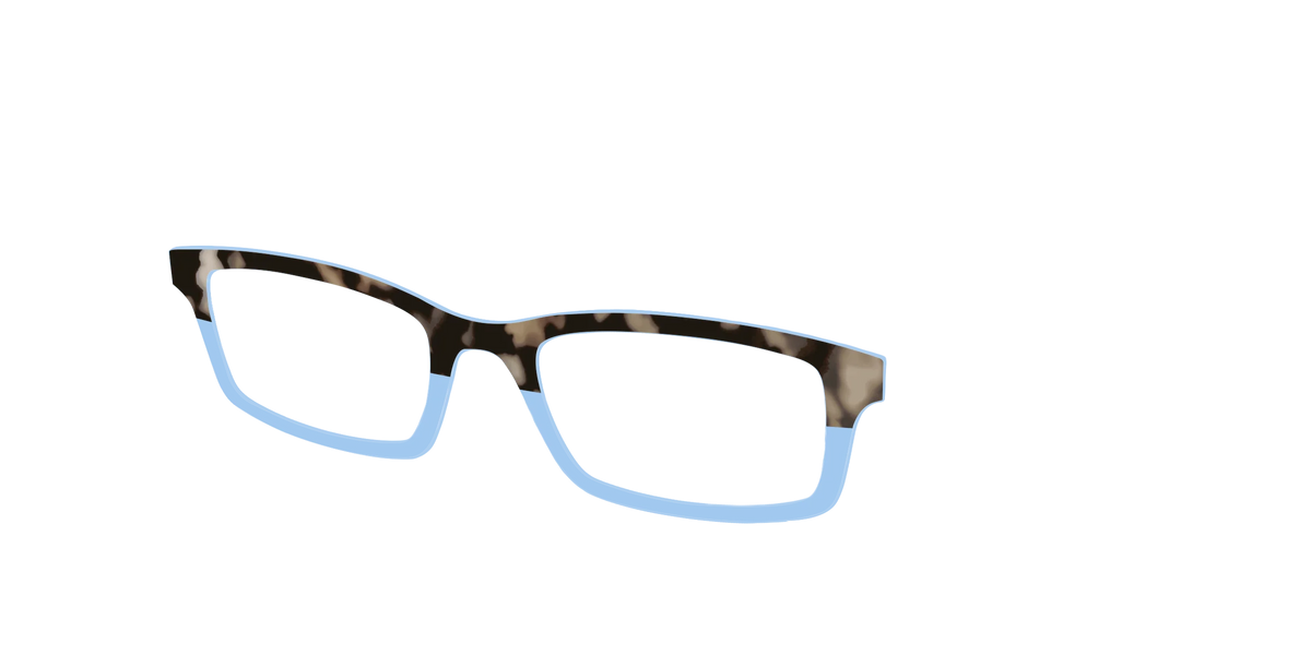 The Denim Tortoise Crystal Split