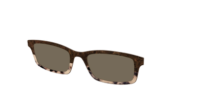 The Polarized Dark Oak Tortoise Split Sun Top