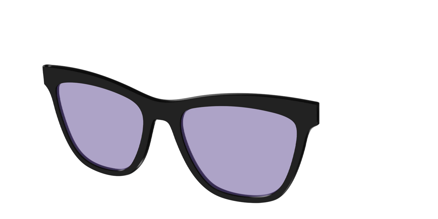 The Black With Celestial Purple Lens