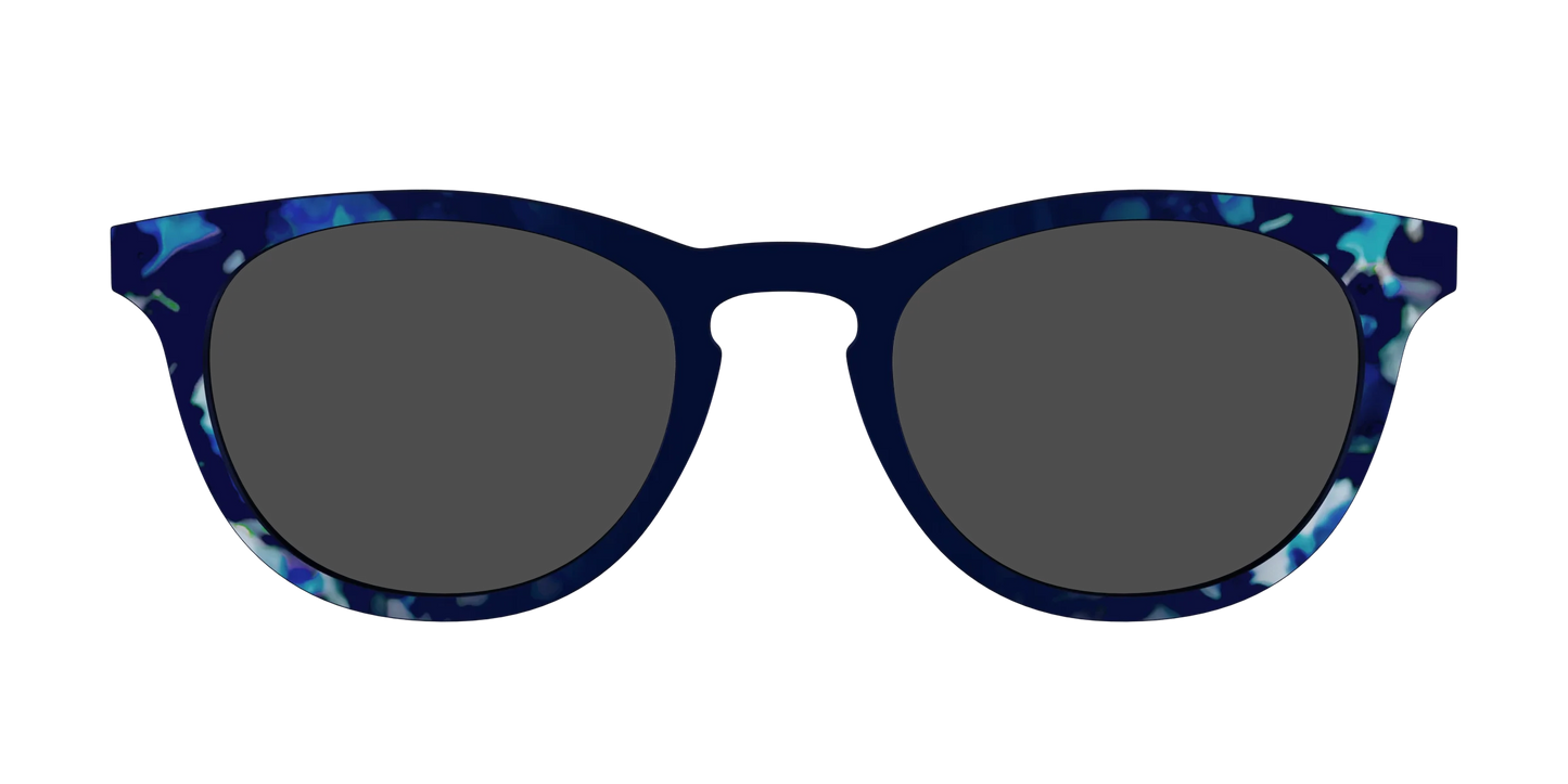 The Polarized Indigo Tortoise Sun Top