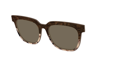 The Polarized Dark Oak Tortoise Split Sun Top