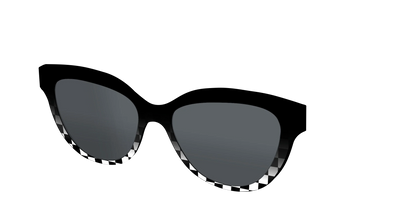 The Polarized Checkerboard Fade Sun Top