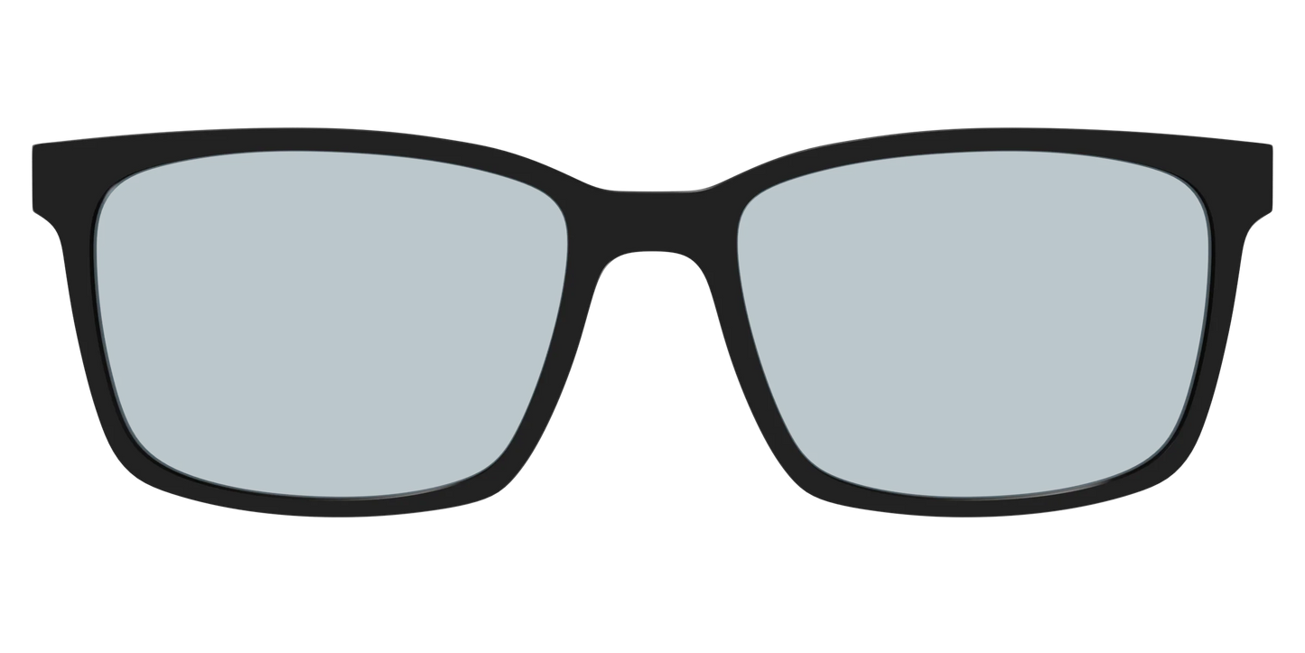 The Black With Slate Blue Lens