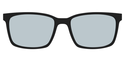The Black With Slate Blue Lens