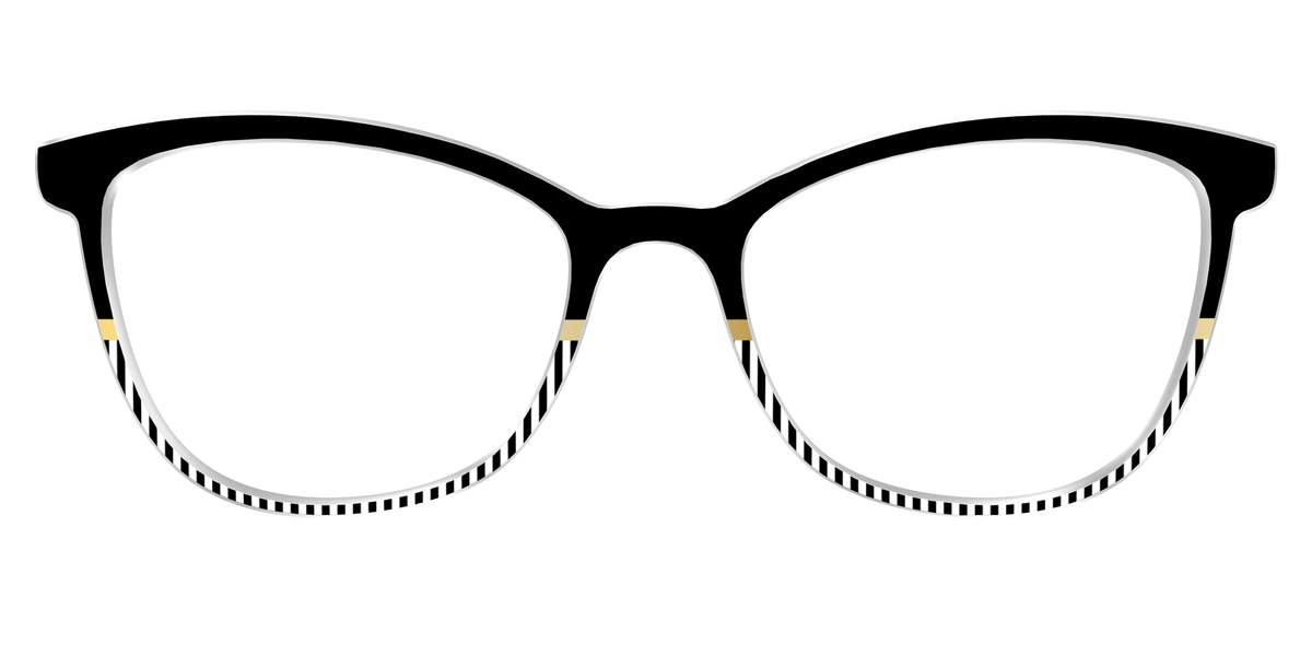 The Chic Stripes Crystal with Gold Foil