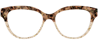 The Khaki Tortoise Crystal Split with Gold Flakes