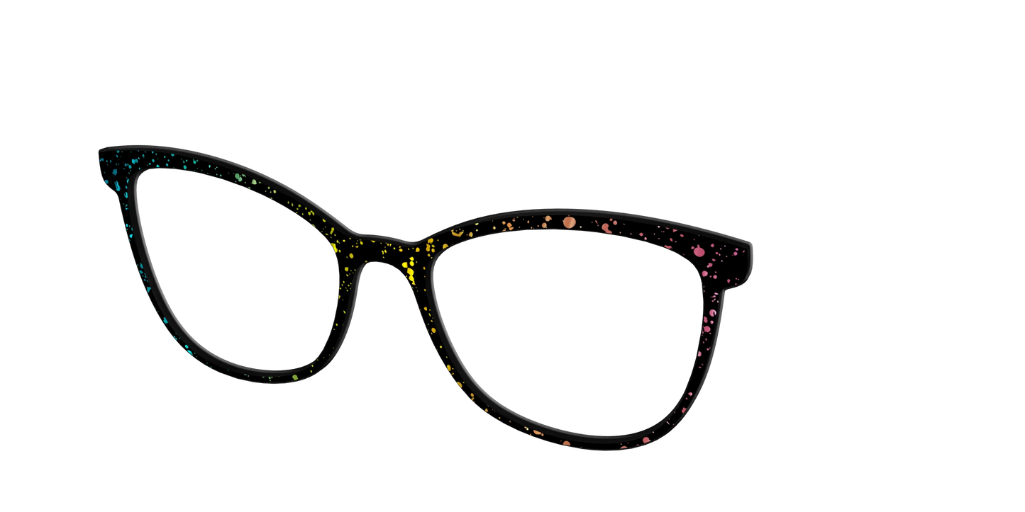 The Rainbow Foil Splatter